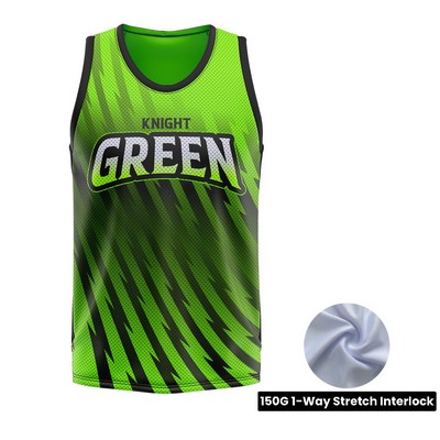 Unisex And Kids' Full Sublimation Basketball Jersey - 150g Interlock