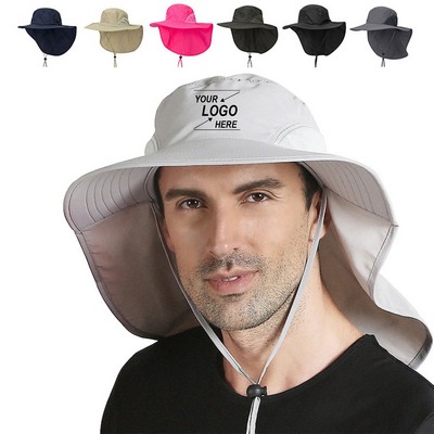 Unisex Drawstring Sun Bucket Hat