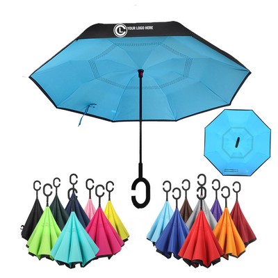 48" Arc Two-Tone Inverted Reverse Umbrella