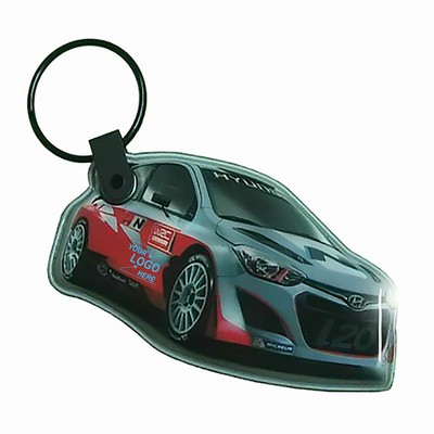 LED Flashlight Keychain Custom PVC for Car