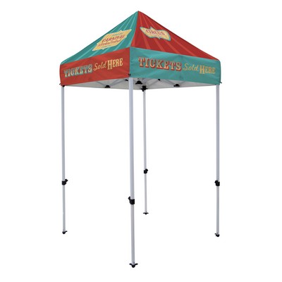 5' Economy Tent Kit (Dye Sub Full-Color Full-Bleed)