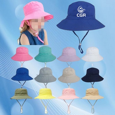 Kids Toddler Sun Bucket Hat