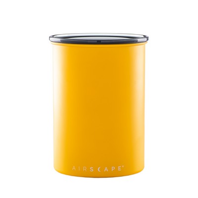 7" Matte Yellow Airscape® Coffee Canister Classic