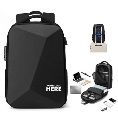 16 Inch Expandable Anti Theft Hard Shell Backpack