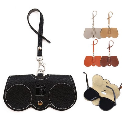 Soft Fake Leather Sunglasses Bag