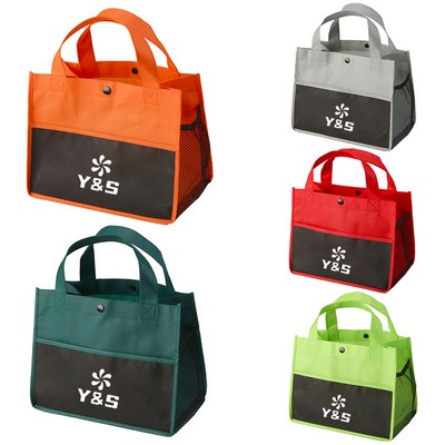 Mini Snap Non - Woven Lunch Tote Bag