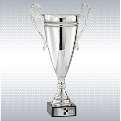 24" Full Metal Italian Cup Trophy On Genuine Marble Base