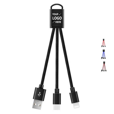 Aluminum Alloy Three In One Data Cable