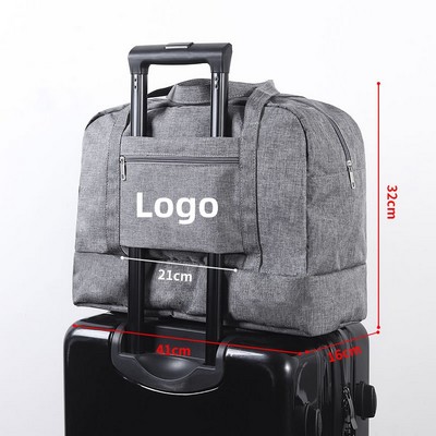 Large Capacity Carry On Hand Luggage Lightweight Travel Bag with Shoe Cabinet (Size:16*13*6 inch)