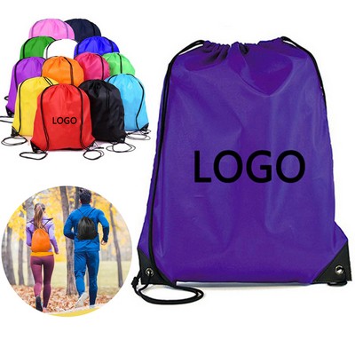 210D Polyester Drawstring Backpack Bags