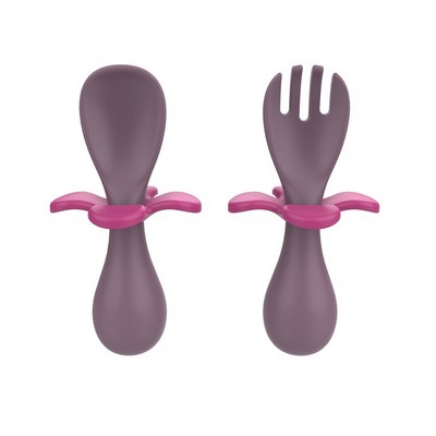 Petal Short Handle Baby Training Fork & Spoon Set