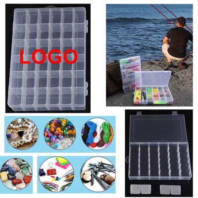 36 Grids Clear Tackle Box Organizer