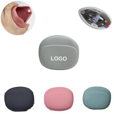 Silicone Headphone Organizer with Magnetic Buckle