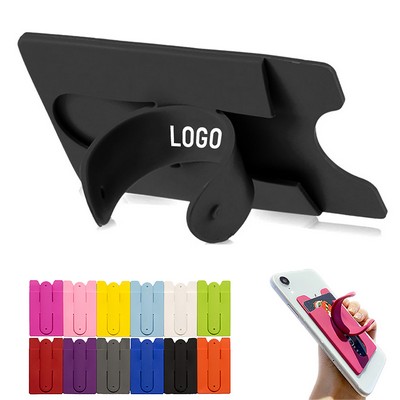 Silicone Quick-Snap Pocket Stand For Mobile Phone