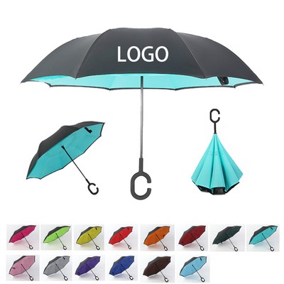 C-Shape Handle Reverse Umbrella