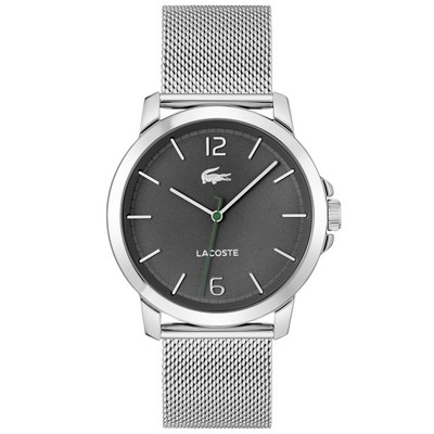 Lacoste™ Gentlemen's Ottawa Stainless Steel Watch w/Mesh Bracelet & Gray Dial