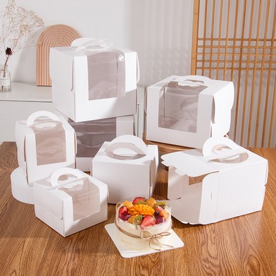 Transparent Handheld Cake Packaging Box