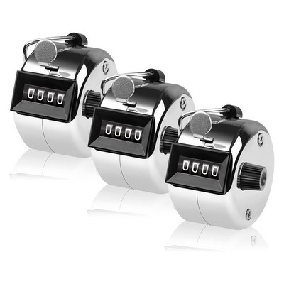 4-Digit Metal Handheld Tally Clicker Counter