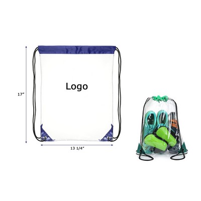 PVC Clear Drawstring Bag