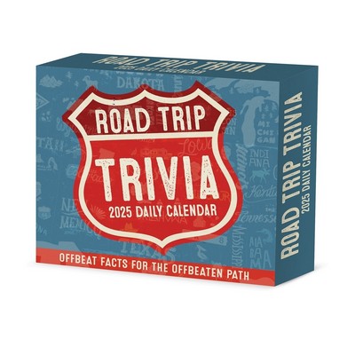 Road Trip Trivia 2025 6.2" x 5.4" Box Calendar