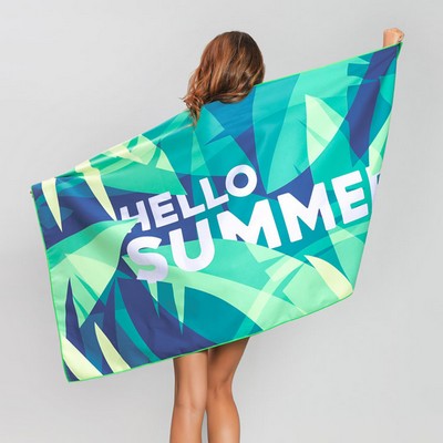 30" x 60" Microfiber Beach Towel Full Color Custom