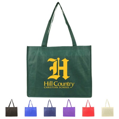 Non-Woven Polypropylene Reusable Tote & Shopping Bag w/ Handle