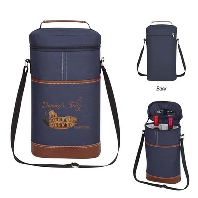 Classic Insulated Double Wine Bottle Cooler Bag