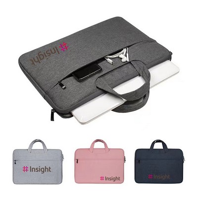 Laptop Sleeve w/ Handle & Zippered Compartments 13"