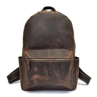 The Calder Handcrafted Leather Backpack (14.6"x11"x6.3")