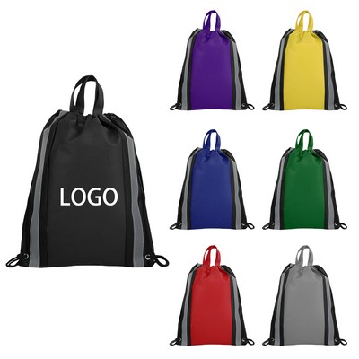 Reflective Hit Drawstring Backpack