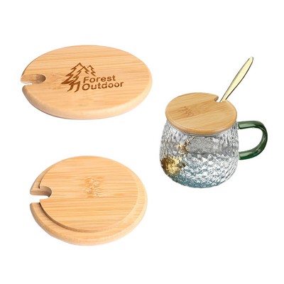 Bamboo Mug Cover with Spoon Hole