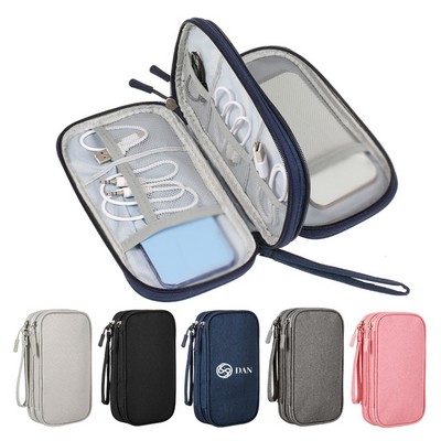 Travel cable organizer bag