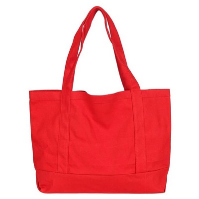 Nissun Ramie Cotton Solid Canvas Shopping Tote