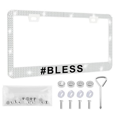 Rhinestone Car License Plate Frame Holder