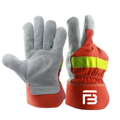 Welding Gloves w/ Reflective Strap