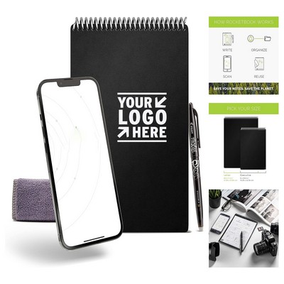 6" x 8.8" Smart Reusable Executive Size Spiral Notebook