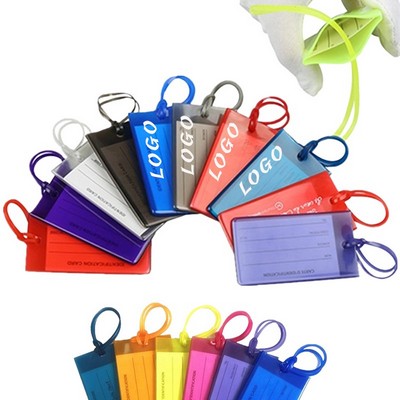 PVC Clear Suitcase Luggage Tags