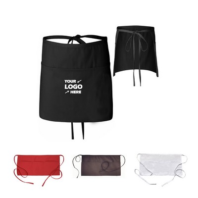 Server Apron with 3 Pockets