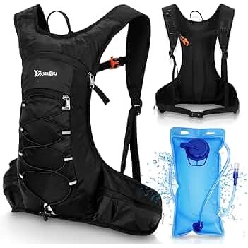 Lightweight Hydration Backpack With 2L Bladder