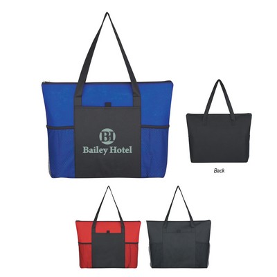 Non-Woven Zippered Tote