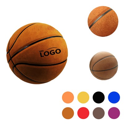 MOQ20 Size 7 Suede Leather Basketball for Students Game Ball