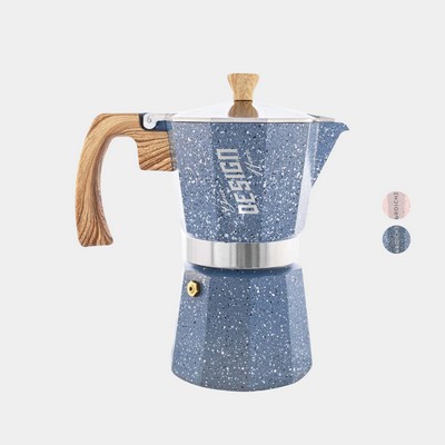 GROSCHE® MILANO Stone 3 Cup Stovetop Moka Pot Espresso Coffee Maker