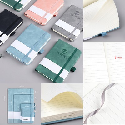 A5 College Ruled Journal Soft Touch Journal Notebook w/Pen Loop Elastic Closure Hardcover Notebook