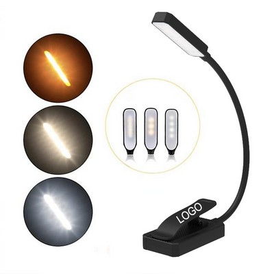 12"x1 1/2"x1 1/5" ABS Rechargeable Flexible Mini 9 LED Clip On Reading Light