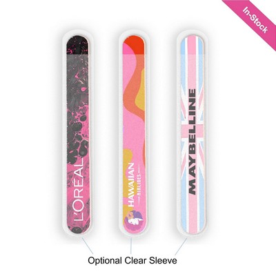 7" Full-Color Salon Size Nail File( or with Sleeve Optional-add $0.1/pc)