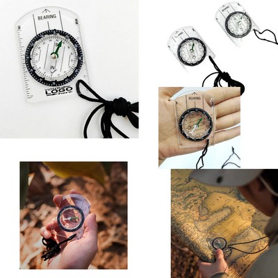 Outdoor Transparent Mini Scale Compass