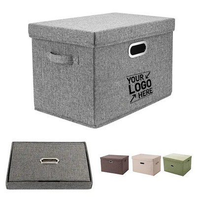 Collapsible Storage Bin with Lid