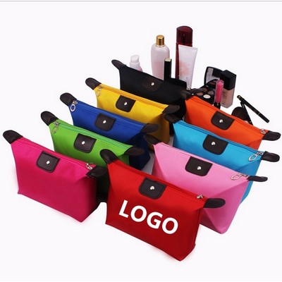 Nylon Waterproof Dumpling Cosmetic Makeup Bag