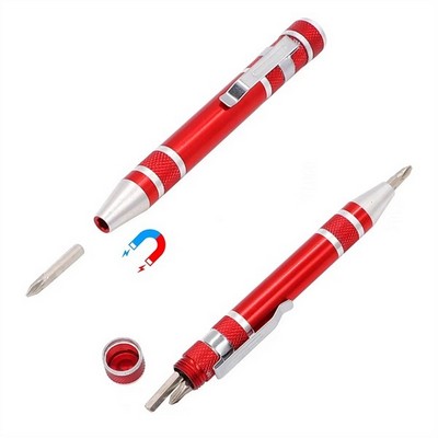 Aluminum Alloy 8-in-1 Screwdriver Set