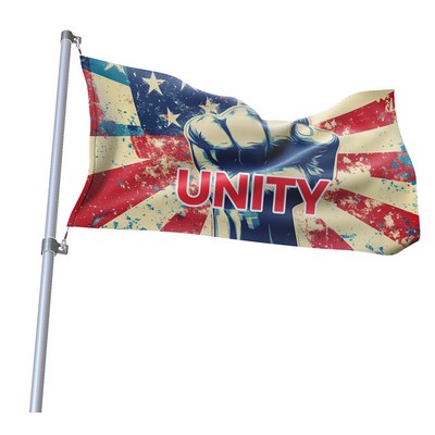 Double-Sided Dye Sublimation 3-Layer 6ft x 3ft Flag